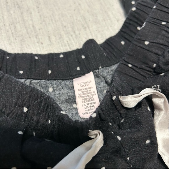 Victoria's Secret Charcoal Polka Dot Pajama Pants - Picture 3 of 3